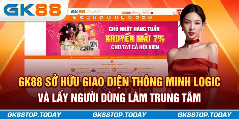 GK88 sở hữu giao diện thông minh, logic và lấy người dùng làm trung tâm GK88 sở hữu giao diện thông minh, logic và lấy người dùng làm trung tâm