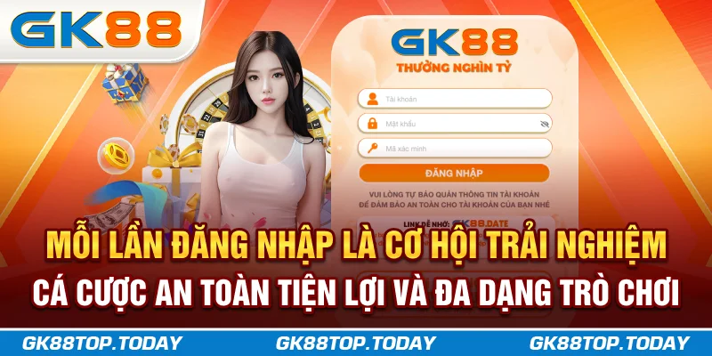 Mỗi lần đăng nhập là cơ hội trải nghiệm cá cược an toàn, tiện lợi và đa dạng trò chơi Mỗi lần đăng nhập là cơ hội trải nghiệm cá cược an toàn, tiện lợi và đa dạng trò chơi